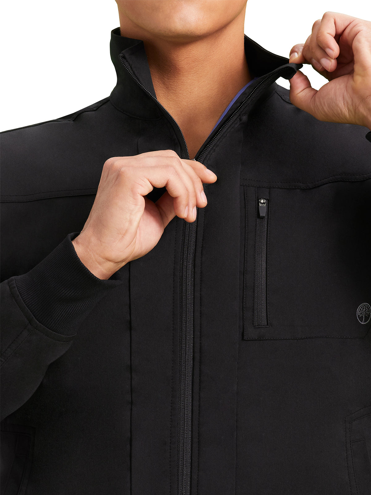 Men's 6-Pocket Jonathan Rib-Knit Jacket - 5530 - Black
