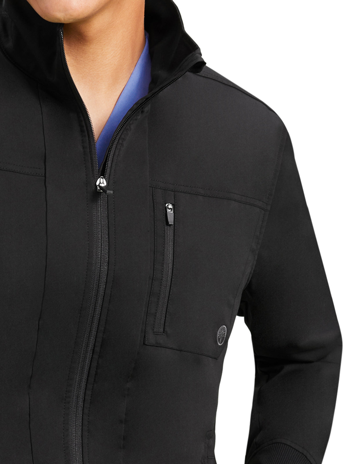 Men's 6-Pocket Jonathan Rib-Knit Jacket - 5530 - Black