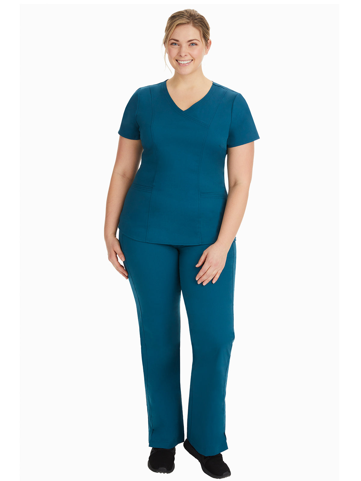 Women's 2-Pocket Taylor Flat Front Pant - 9095 - Caribbean