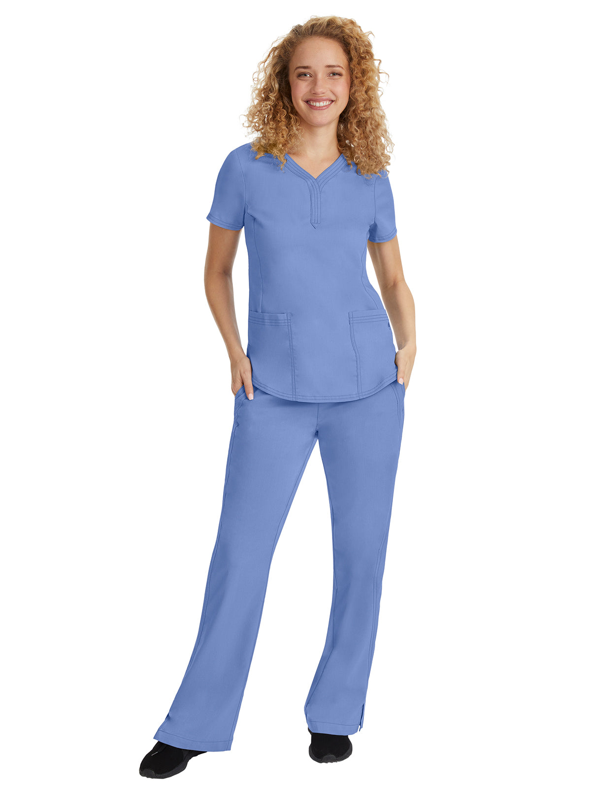 Women's 2-Pocket Taylor Flat Front Pant - 9095 - Ceil