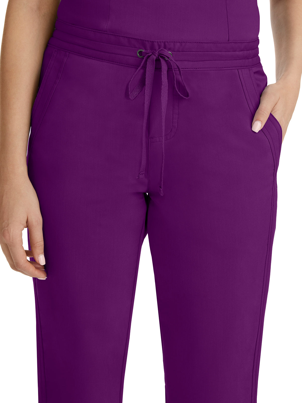 Women's 2-Pocket Taylor Flat Front Pant - 9095 - Eggplant