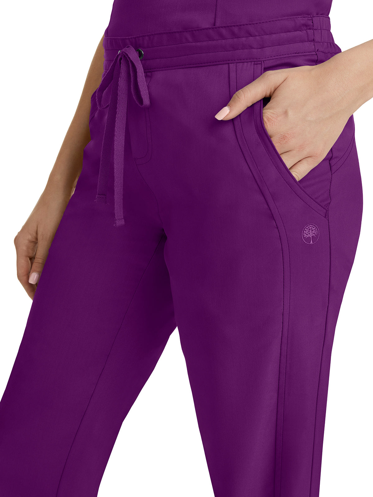Women's 2-Pocket Taylor Flat Front Pant - 9095 - Eggplant