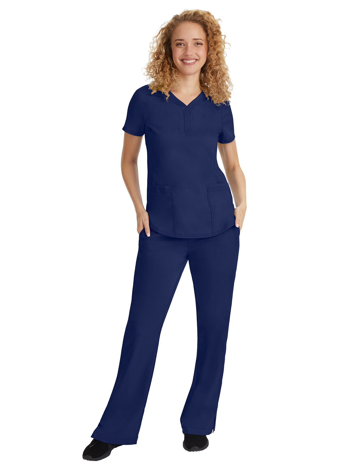 Women's 2-Pocket Taylor Flat Front Pant - 9095 - Navy