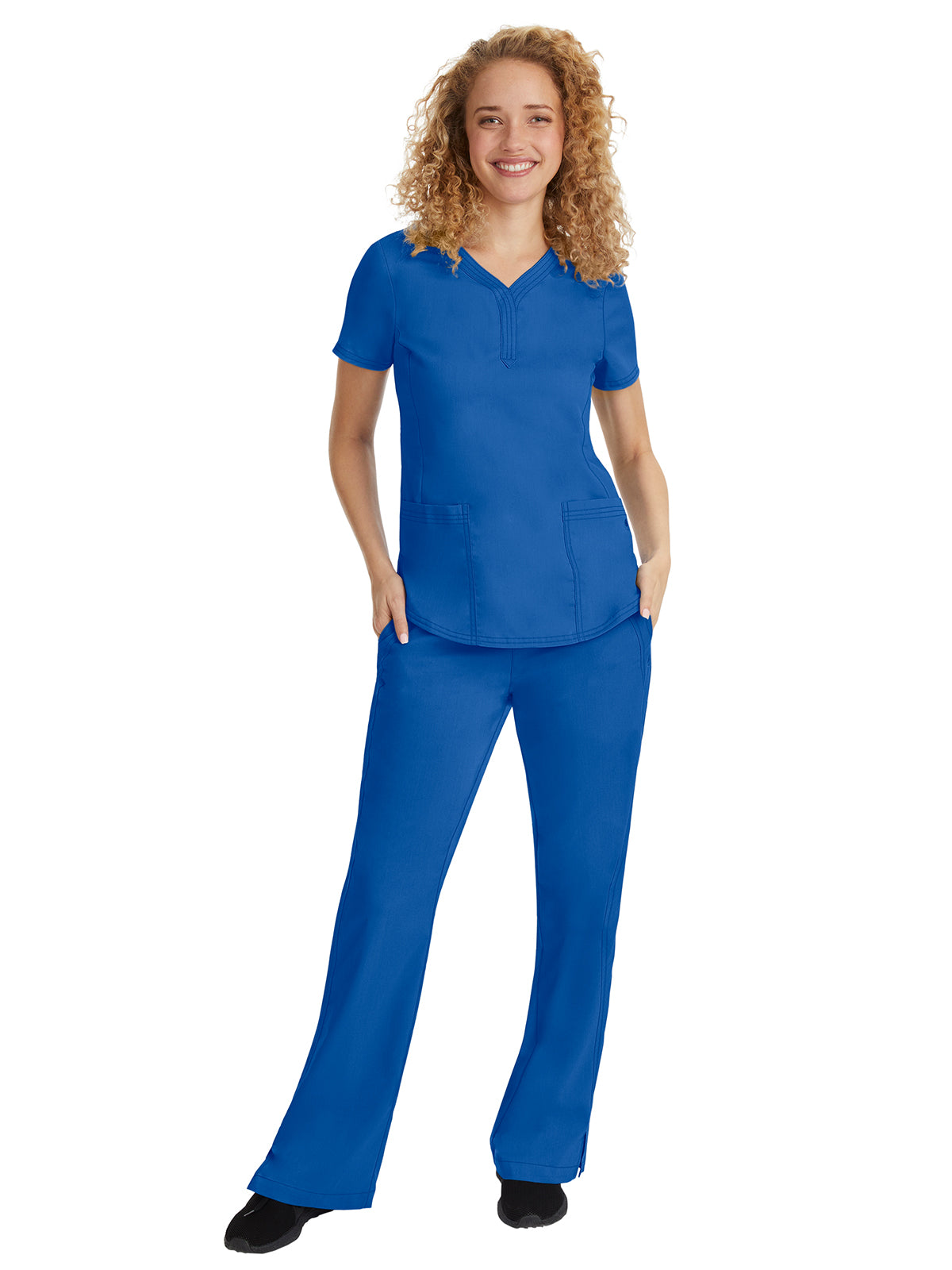 Women's 2-Pocket Taylor Flat Front Pant - 9095 - Royal