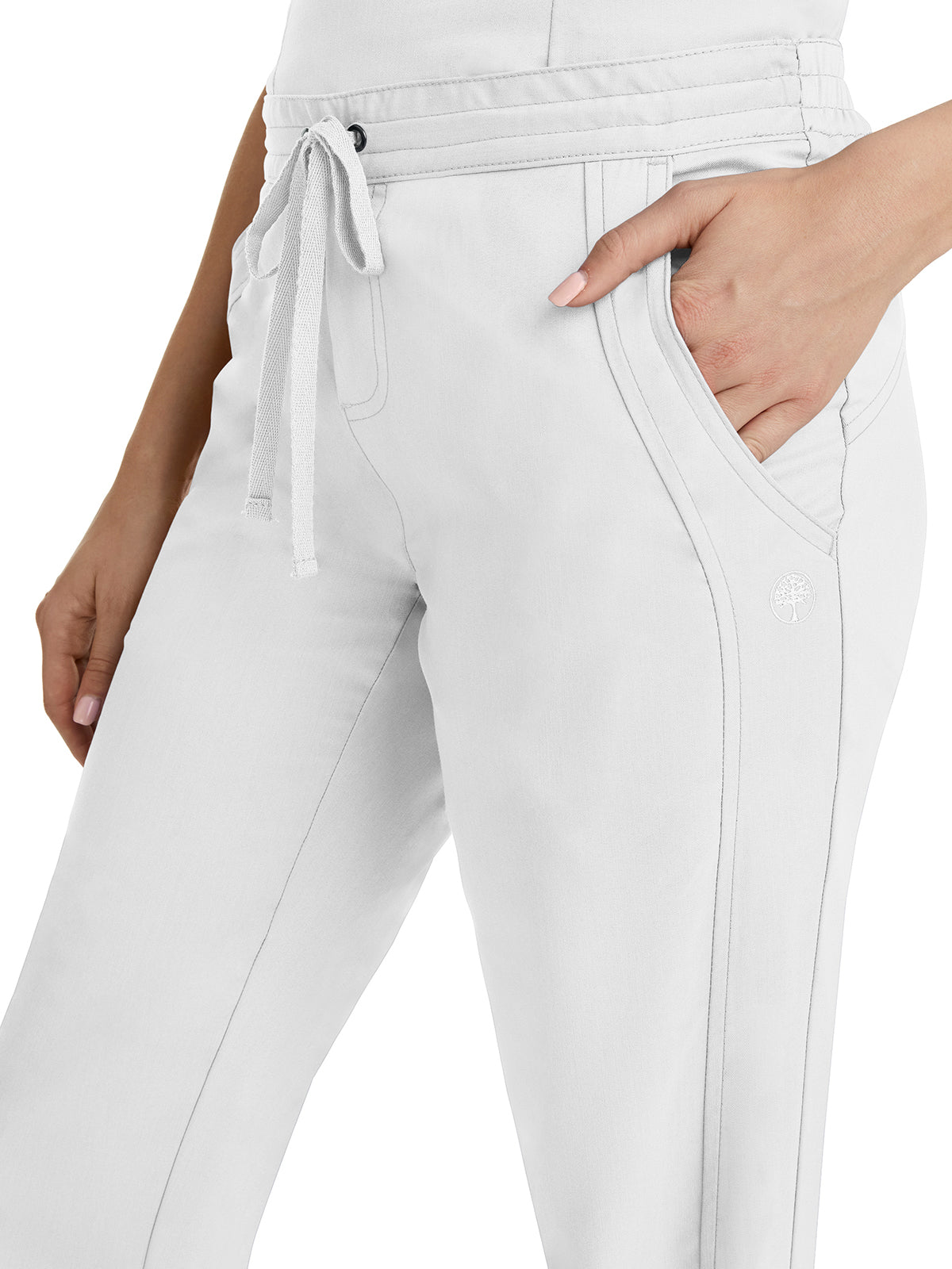 Women's 2-Pocket Taylor Flat Front Pant - 9095 - White