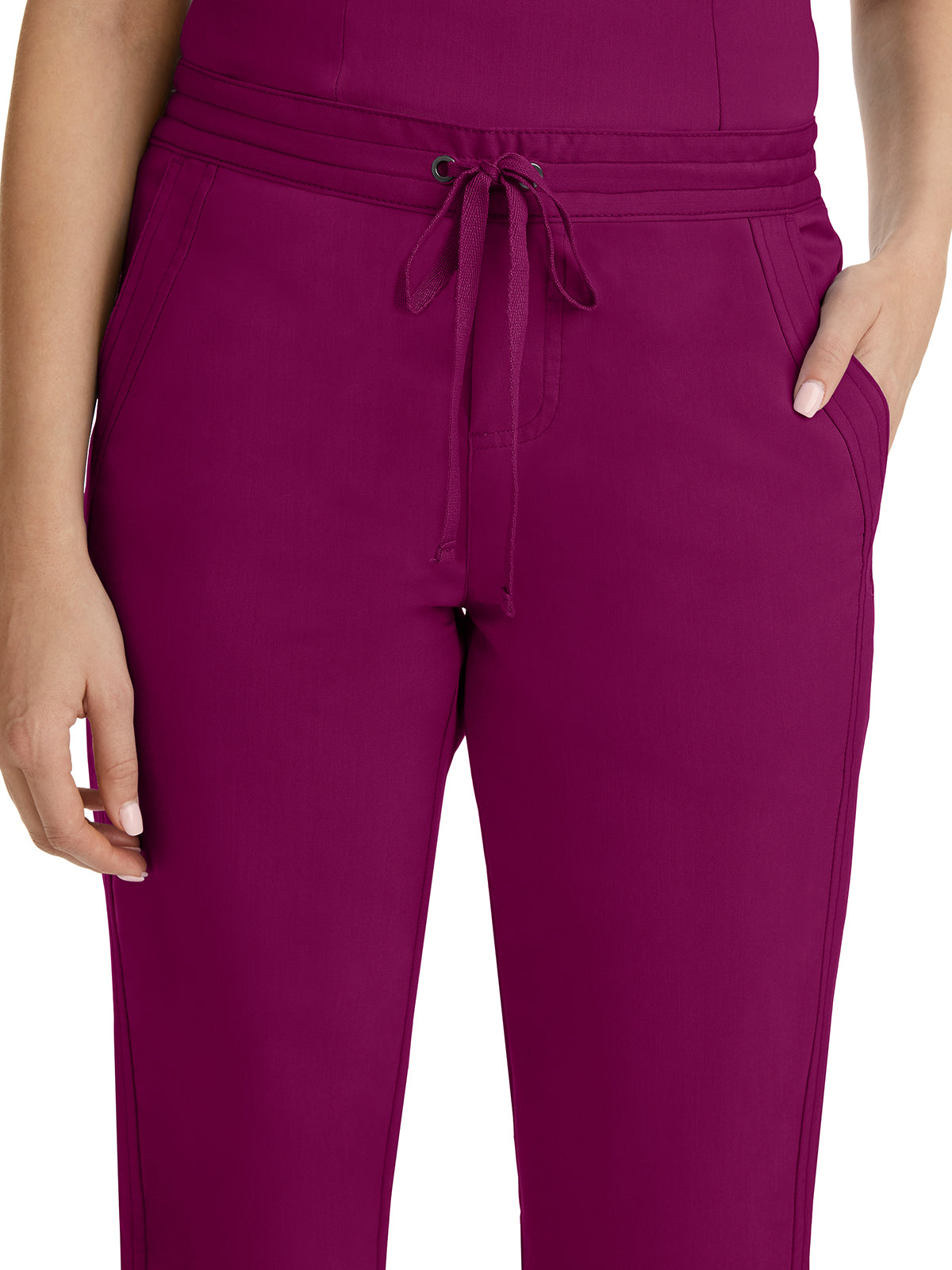 Women's 2-Pocket Taylor Flat Front Pant - 9095 - Wine
