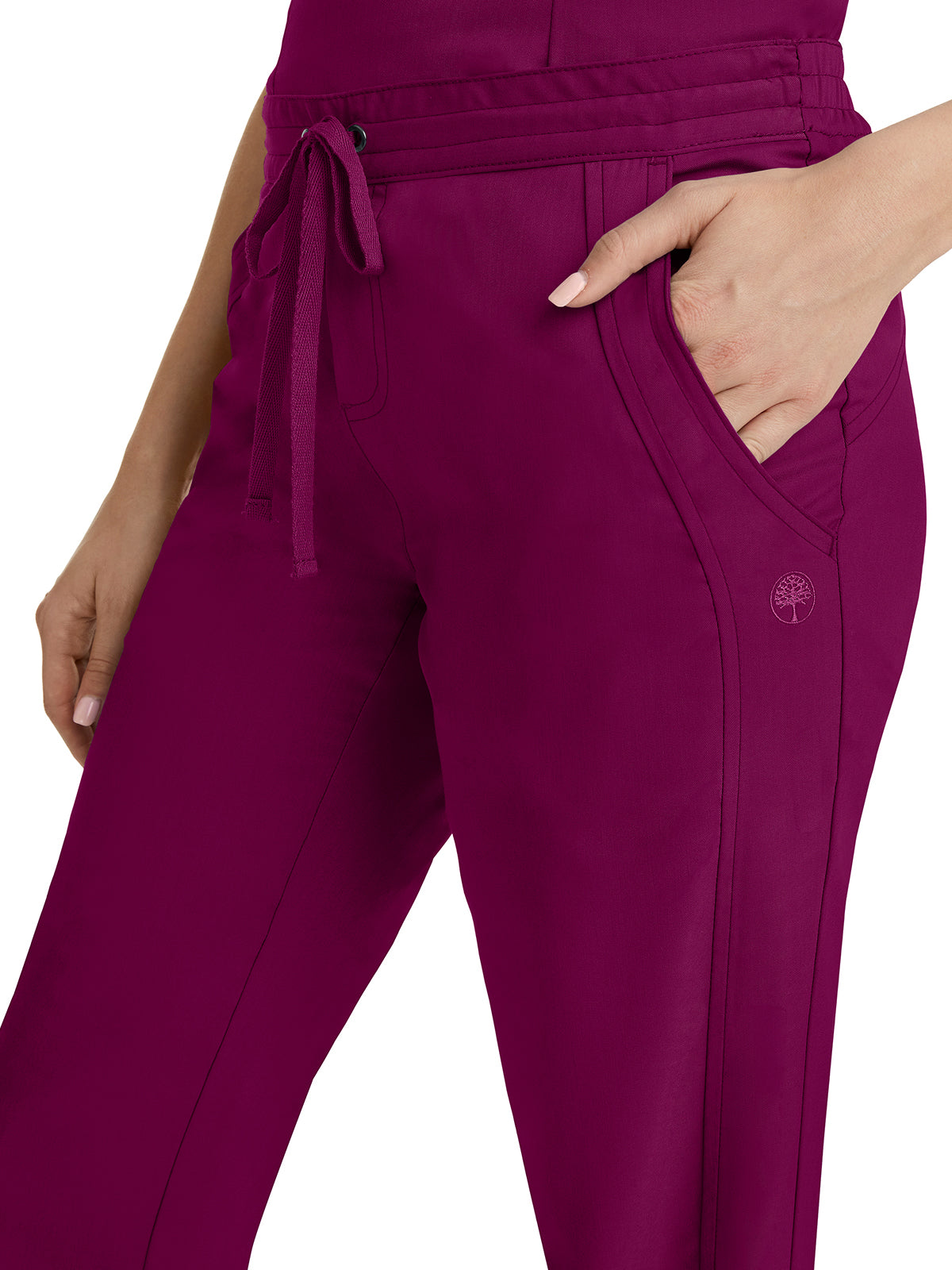 Women's 2-Pocket Taylor Flat Front Pant - 9095 - Wine