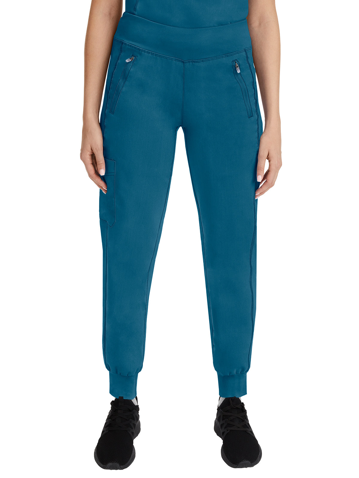 Women's 6-Pocket Tara Yoga Waistband Pant - 9233 - Caribbean