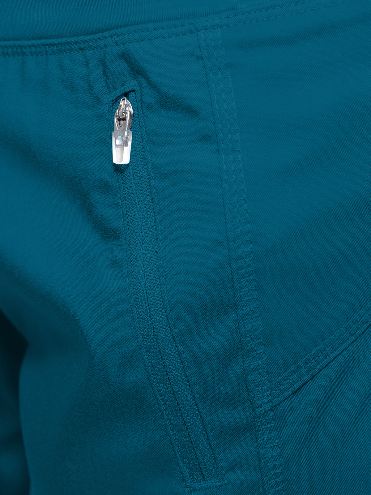 Women's 6-Pocket Tara Yoga Waistband Pant - 9233 - Caribbean