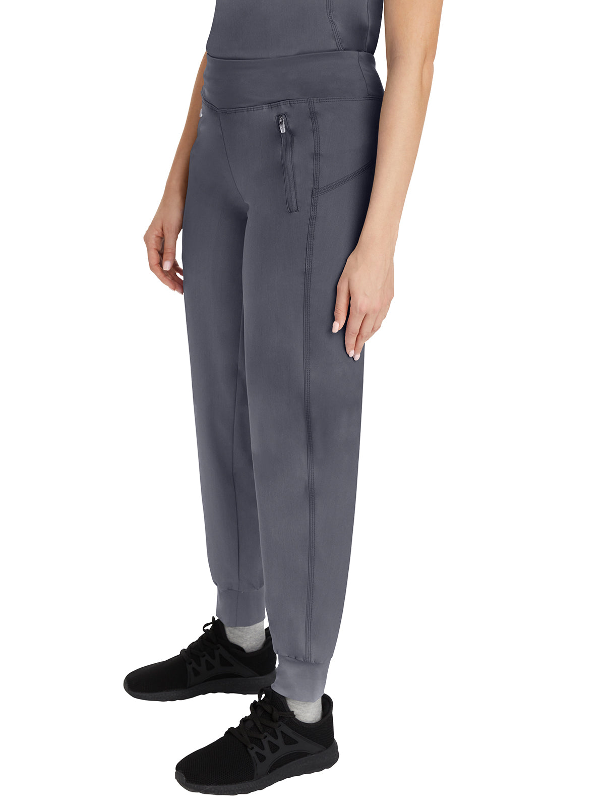 Women's 6-Pocket Tara Yoga Waistband Pant - 9233 - Pewter