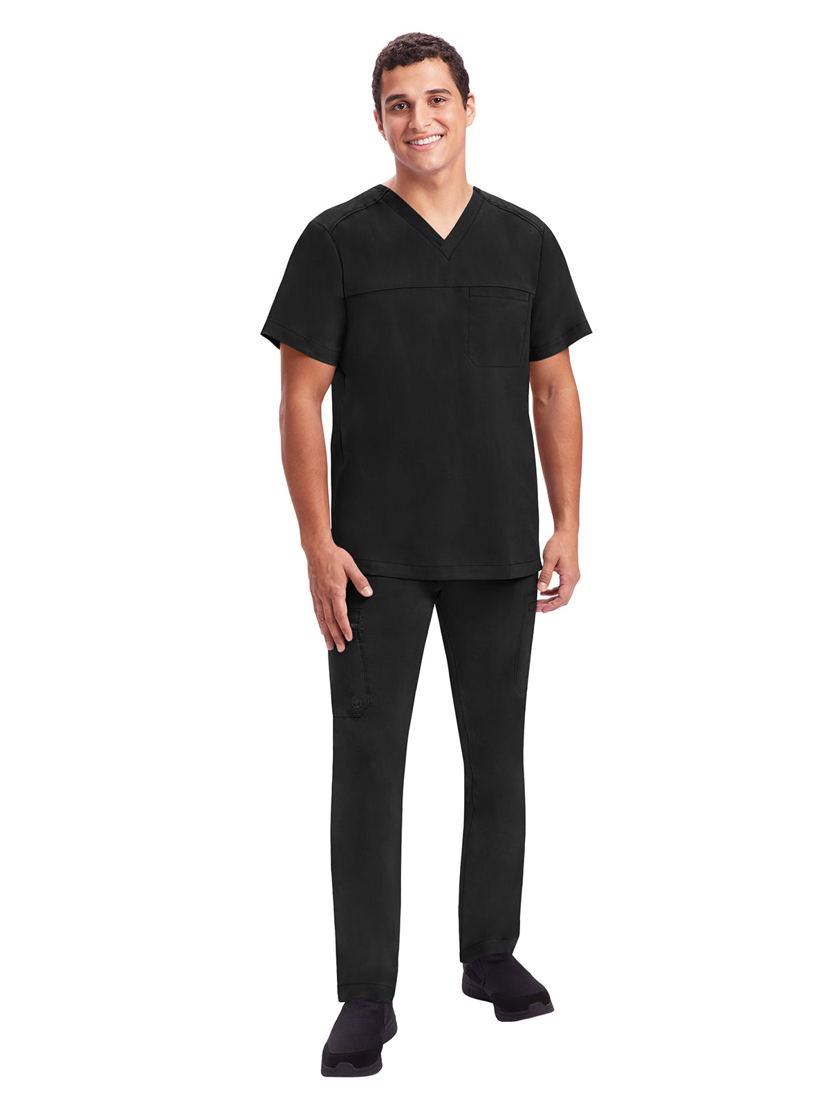 Men's 6-Pocket Daniel Two-Way Stretch Fabric Pant - 9300 - Black