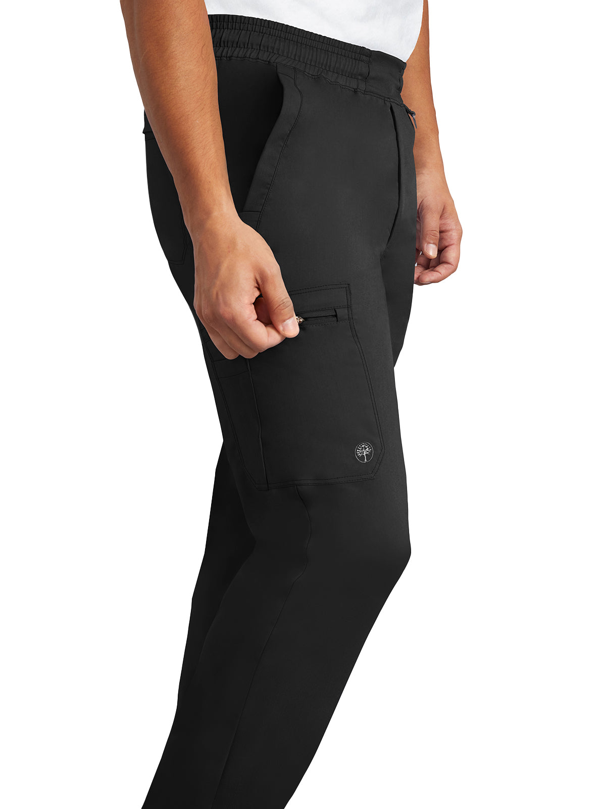 Men's 6-Pocket Daniel Two-Way Stretch Fabric Pant - 9300 - Black