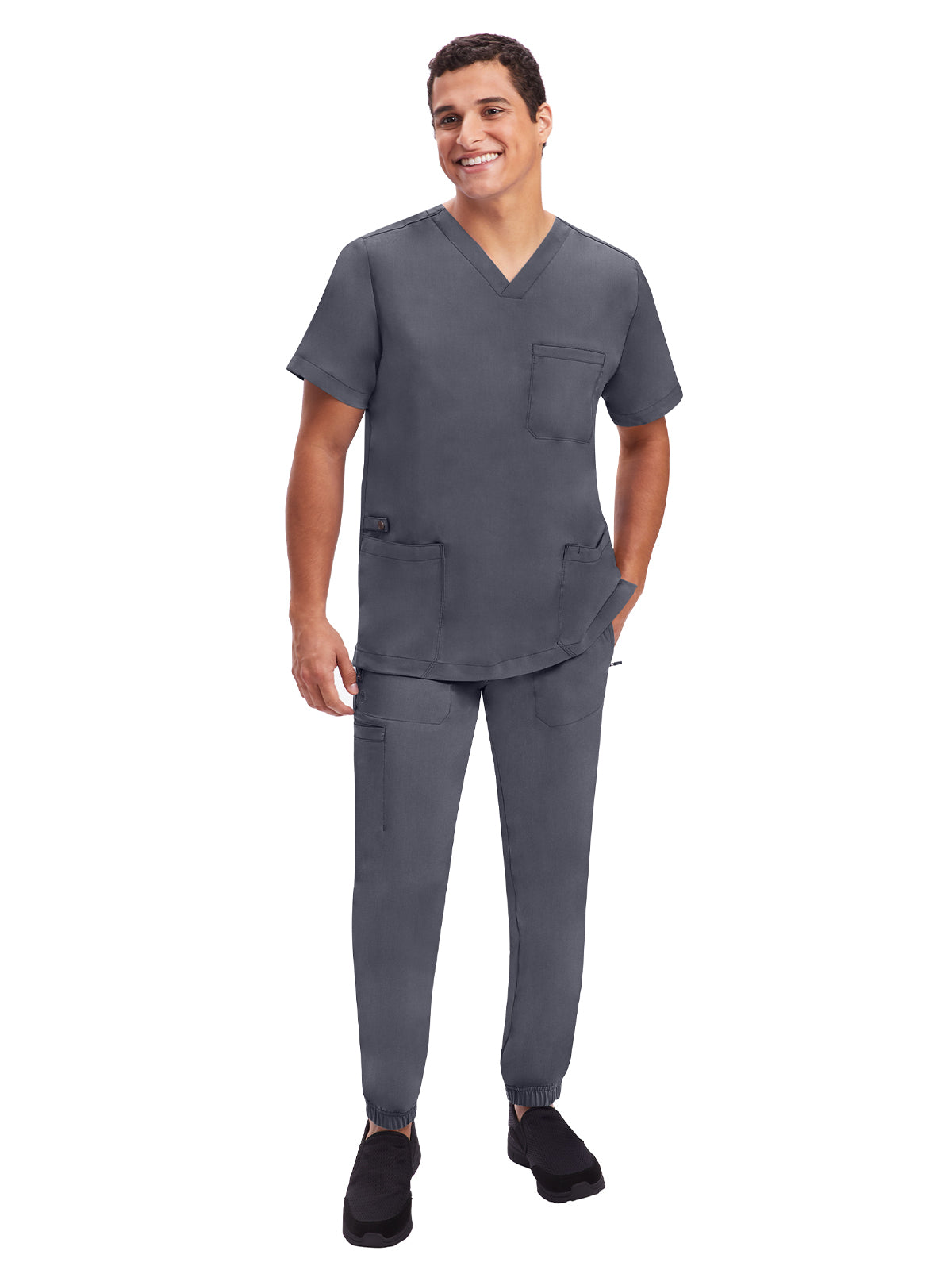 Men's 4-Pocket Dante Two-Way Stretch Fabric Pant - 9301 - Pewter