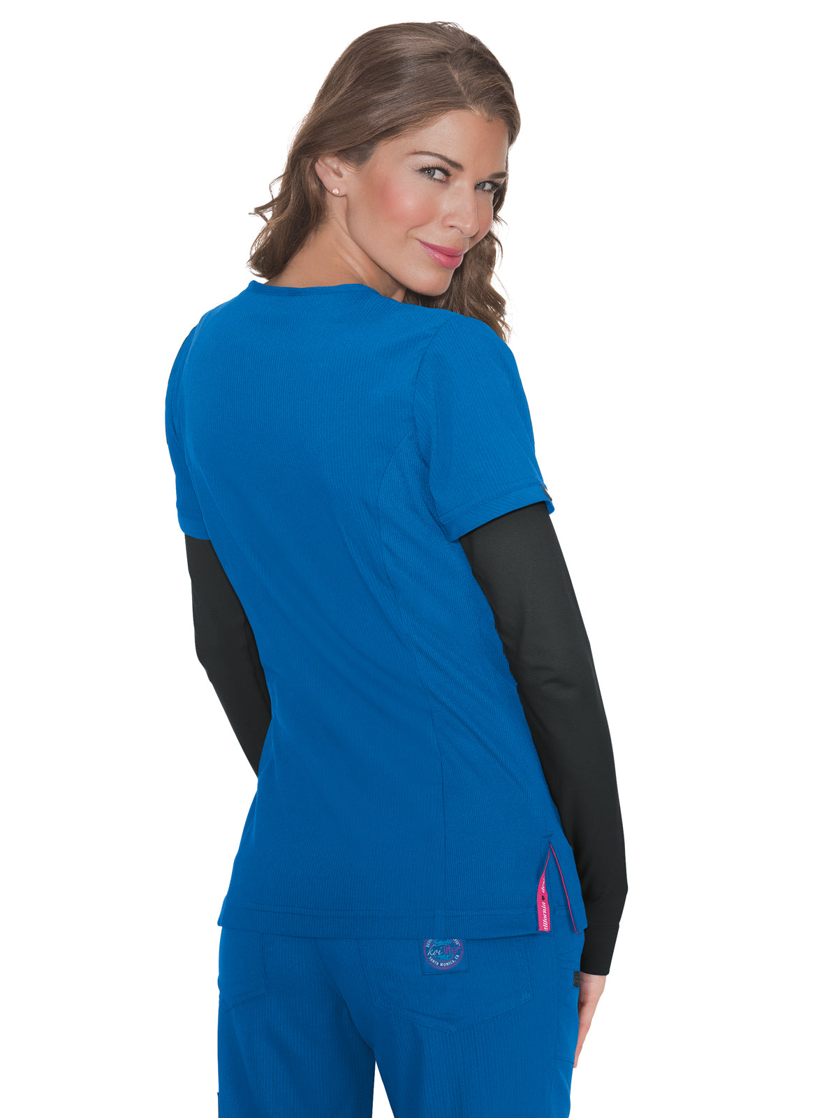 Women's 3-Pocket Mock-Wrap Philosophy Top - 316 - Royal Blue