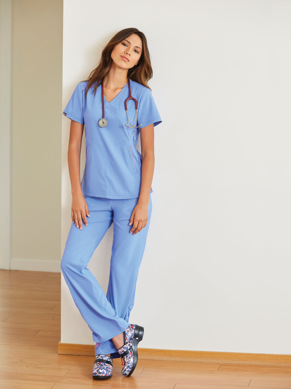 Women's 3-Pocket Mock-Wrap Philosophy Top - 316 - True Ceil