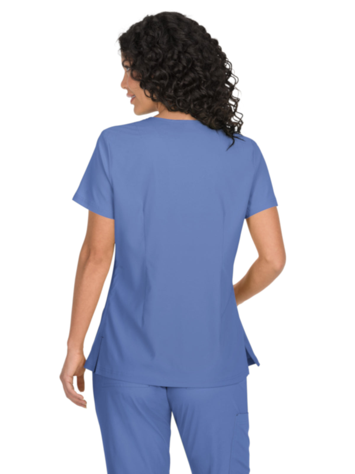 Women's Mock-Wrap Neck Katie Top - 374 - True Ceil
