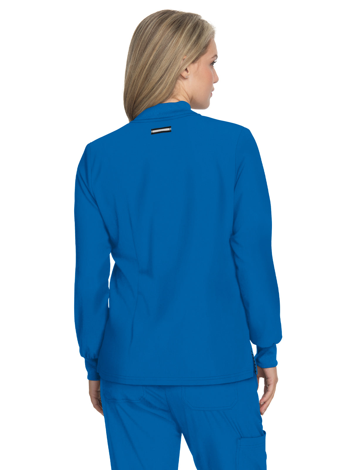 Women's Zipper Front Stretch Always in Motion Jacket - 458 - Royal Blue