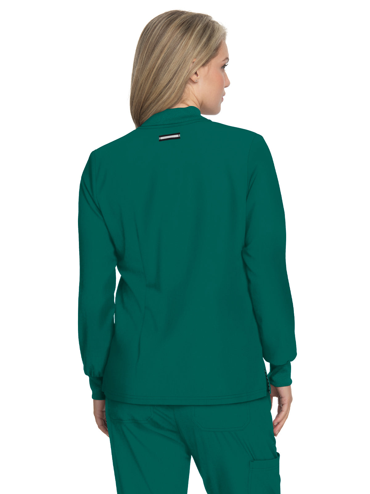 Women's Zipper Front Stretch Always in Motion Jacket - 458 - Hunter