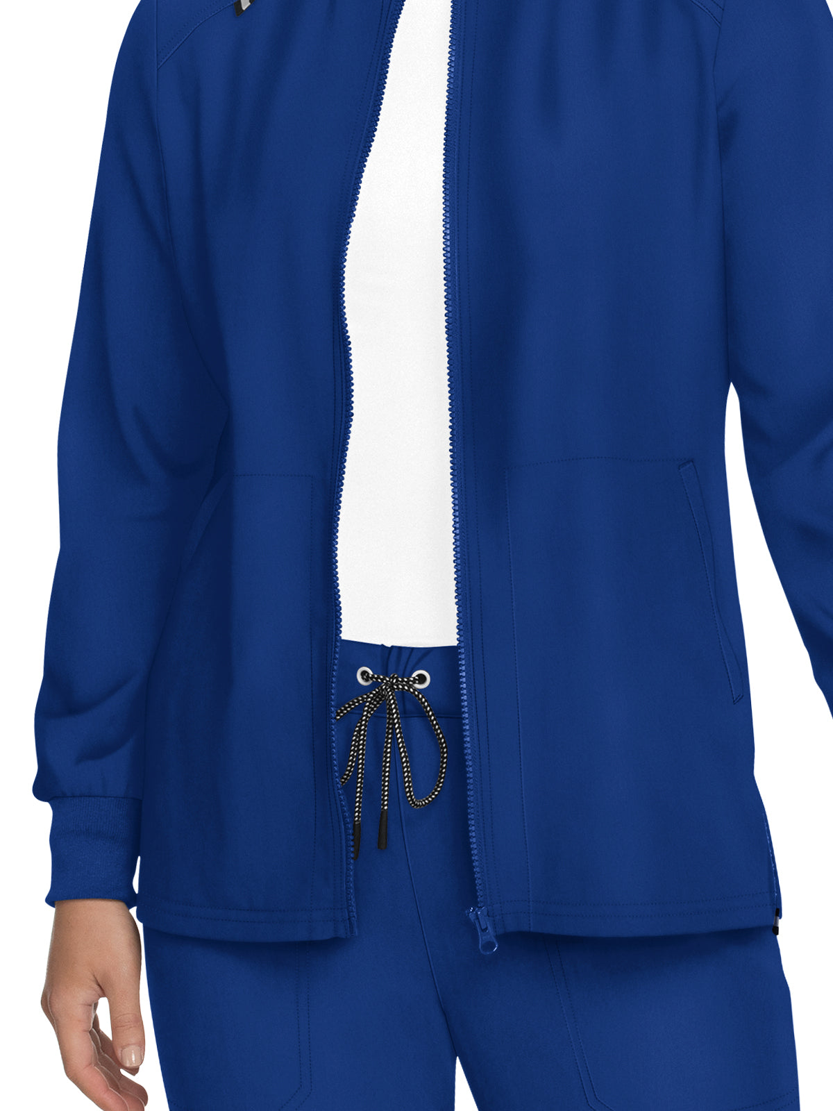 Women's Zipper Front Stretch Always in Motion Jacket - 458 - Galaxy