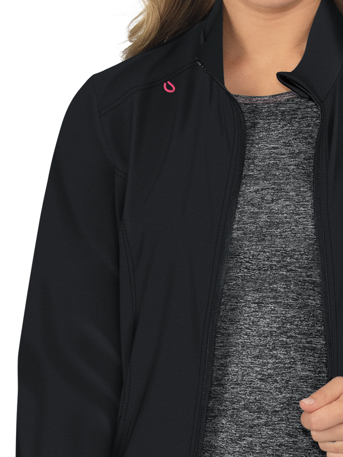 Women's 2-Pocket Zipper-Front Impact Jacket - 459 - Black