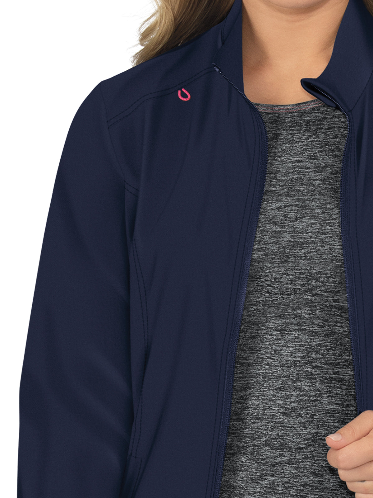 Women's 2-Pocket Zipper-Front Impact Jacket - 459 - Navy
