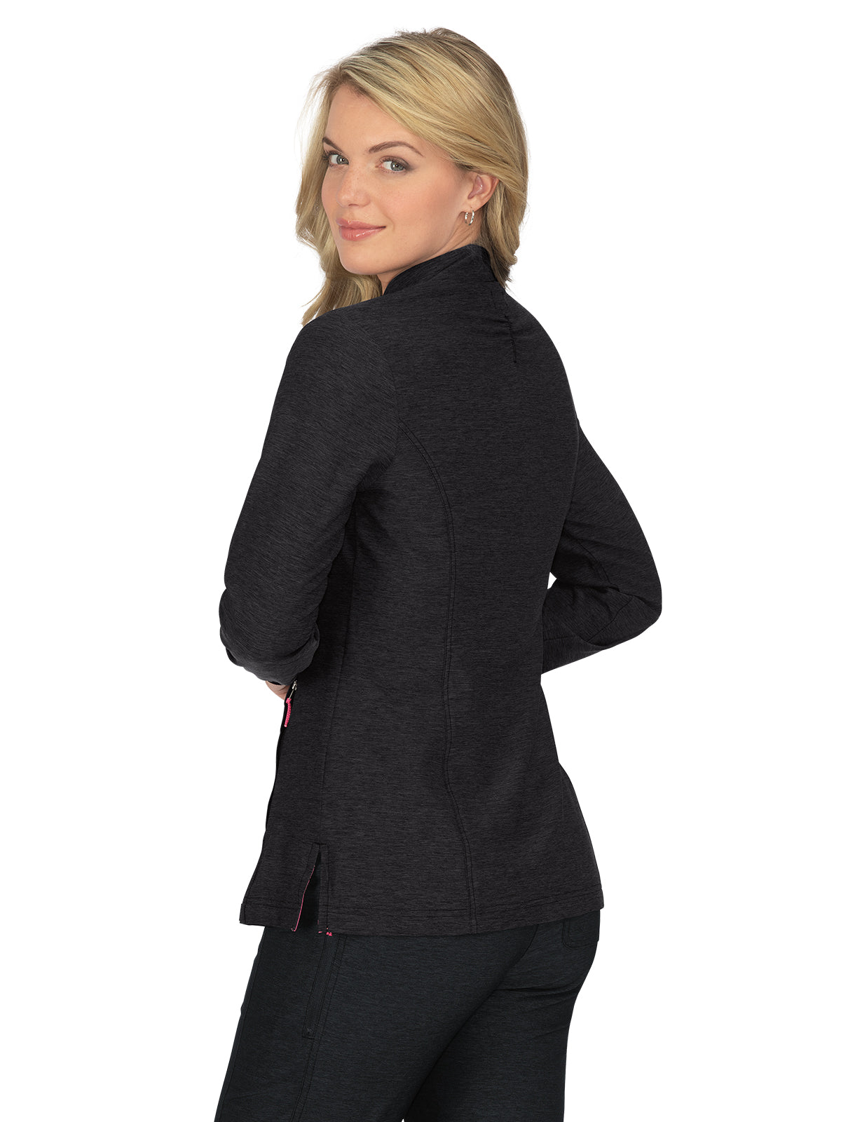 Women's 2-Pocket Zipper-Front Impact Jacket - 459 - Heather Charcoal