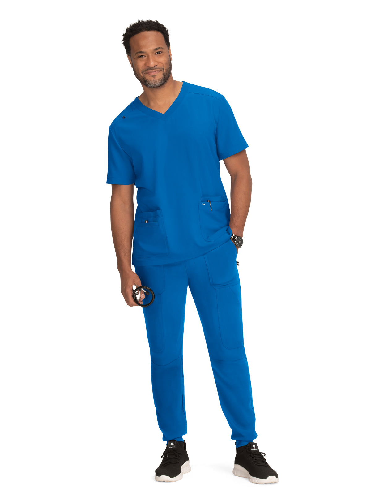 Men's 4-Pocket V-Neck Free To Be Top - 672 - Royal Blue