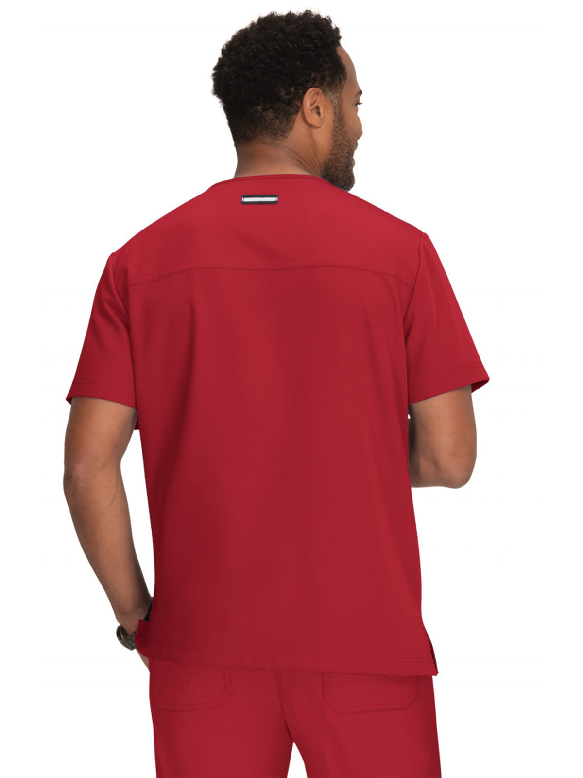 Men's 4-Pocket V-Neck Free To Be Top - 672 - Ruby