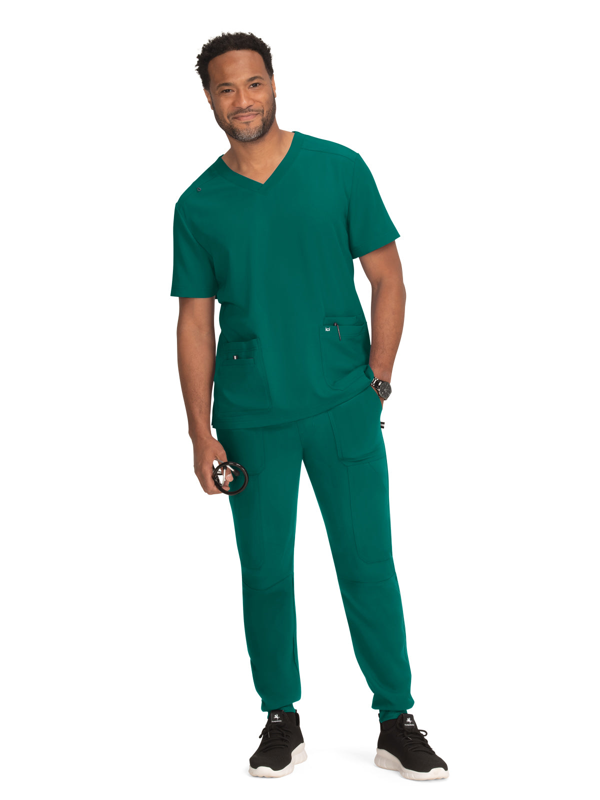 Men's 4-Pocket V-Neck Free To Be Top - 672 - Hunter