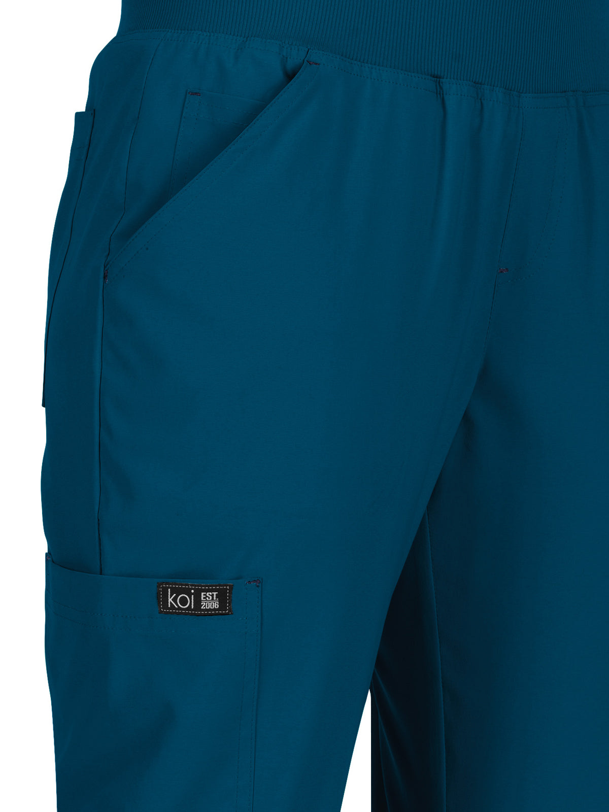 Women's 6-Pocket Yoga-Style Laurie Pant - 732 - Caribbean