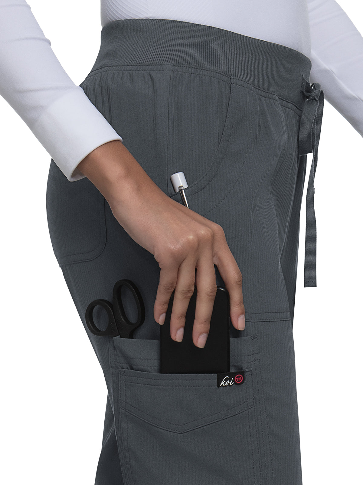 Women's 6-Pocket Stretch Jogger Fierce Pant - 750 - Charcoal