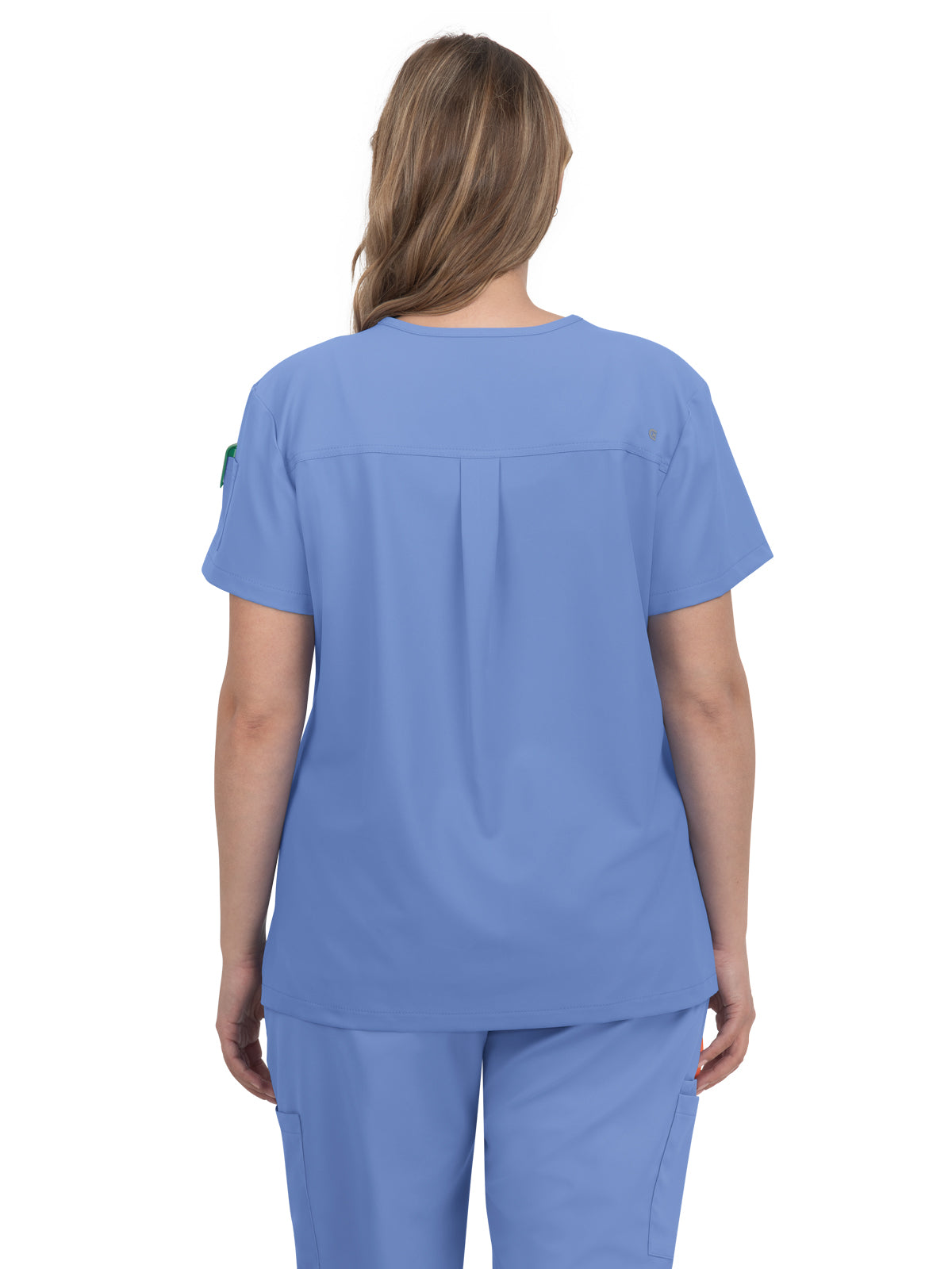Women's 2-Pocket V-Neck Tuck-In Aura Top - C100 - True Ceil