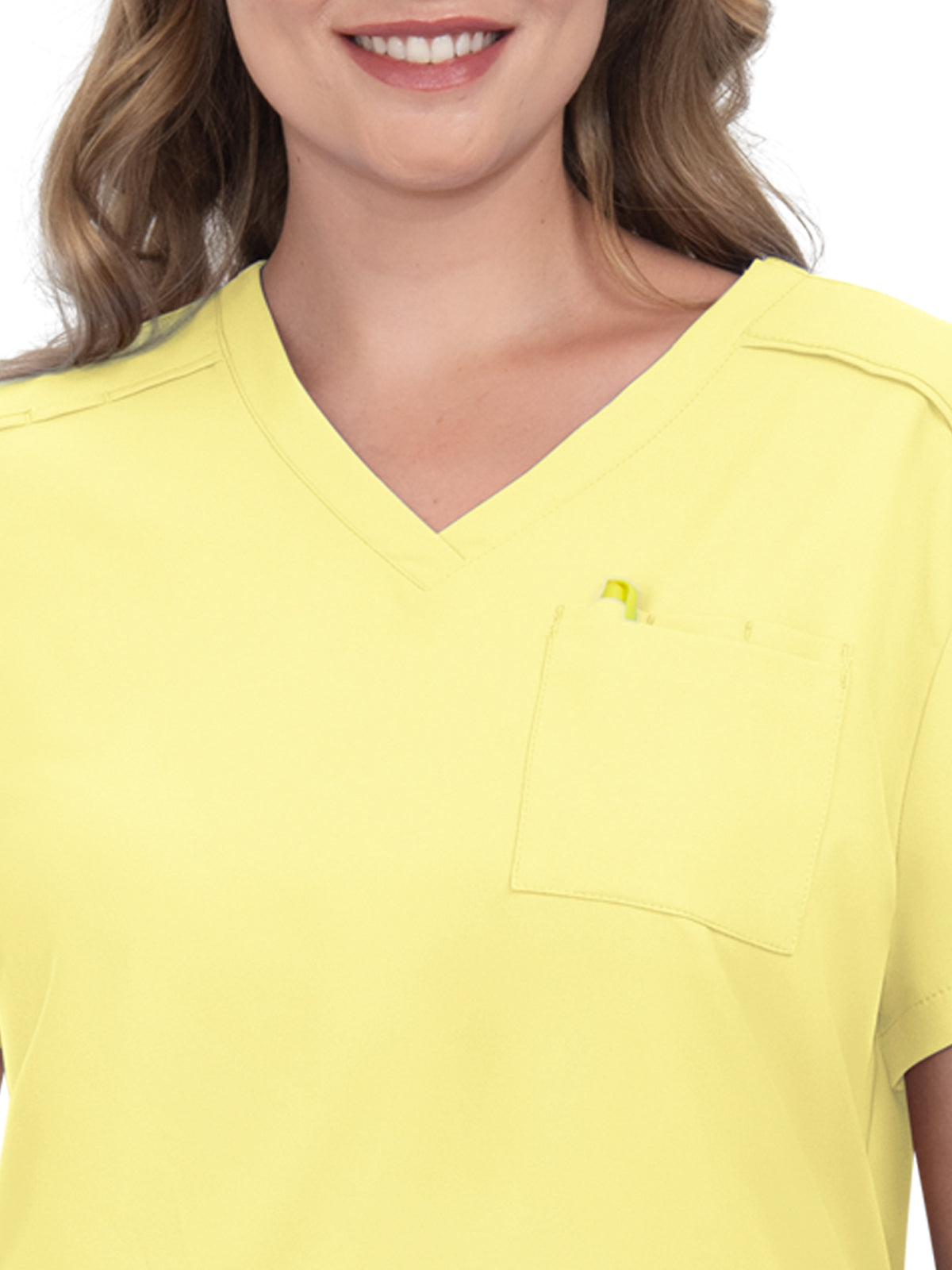Women's 2-Pocket V-Neck Tuck-In Aura Top - C100 - Electric Daisy