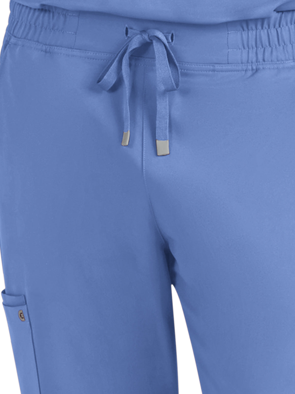 Men's Drawstring Elastic Waist Connective Jogger Pant - C600 - True Ceil