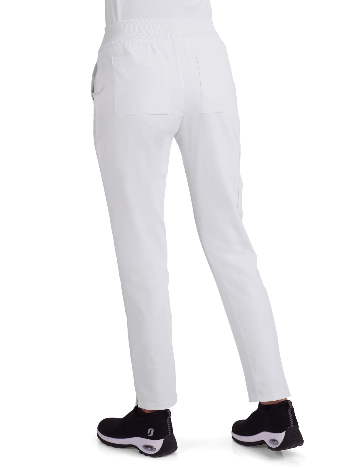 Women's 7-Pocket Drawstring Elastic Waist Atria Pant - C701 - White