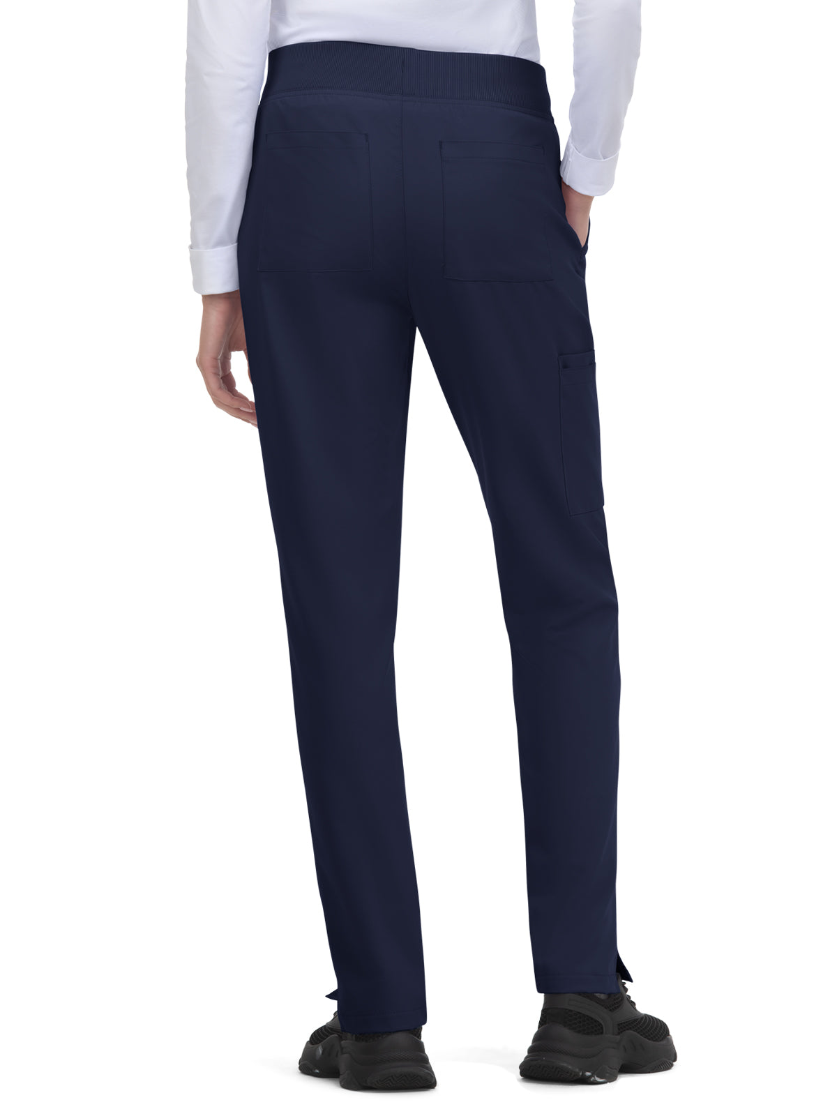 Women's 7-Pocket Drawstring Elastic Waist Atria Pant - C701 - Navy