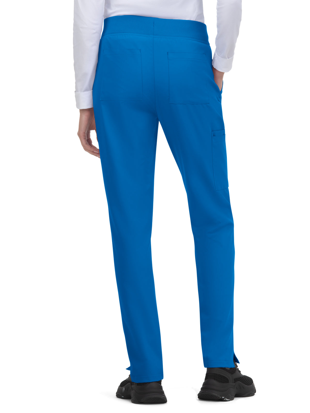 Women's 7-Pocket Drawstring Elastic Waist Atria Pant - C701 - Royal Blue