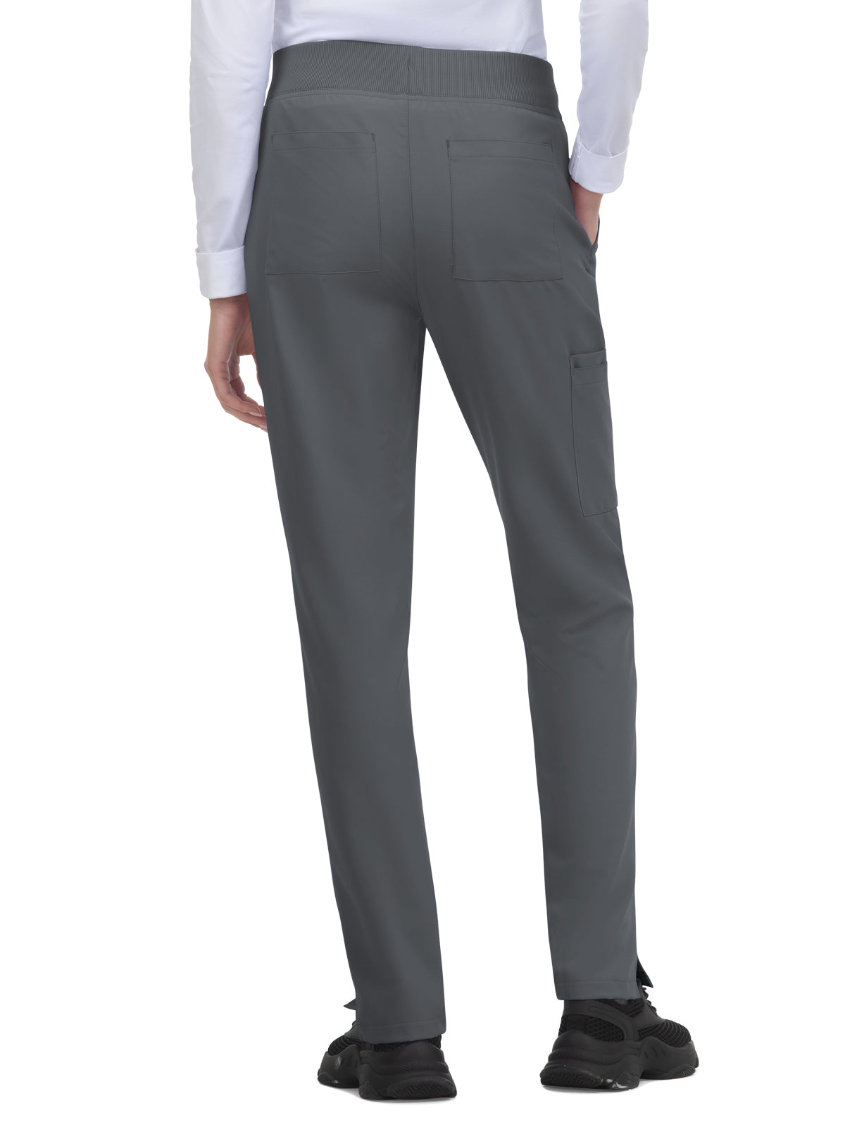 Women's 7-Pocket Drawstring Elastic Waist Atria Pant - C701 - Pewter