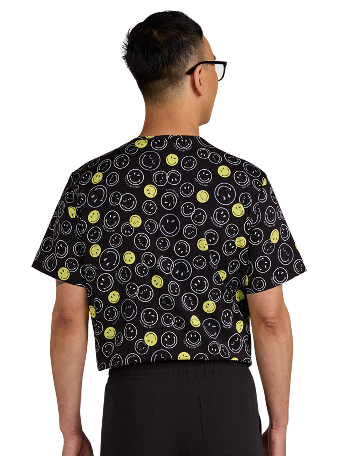 Men's Printed Classic V-Neck Top - S650PR - Doing Great