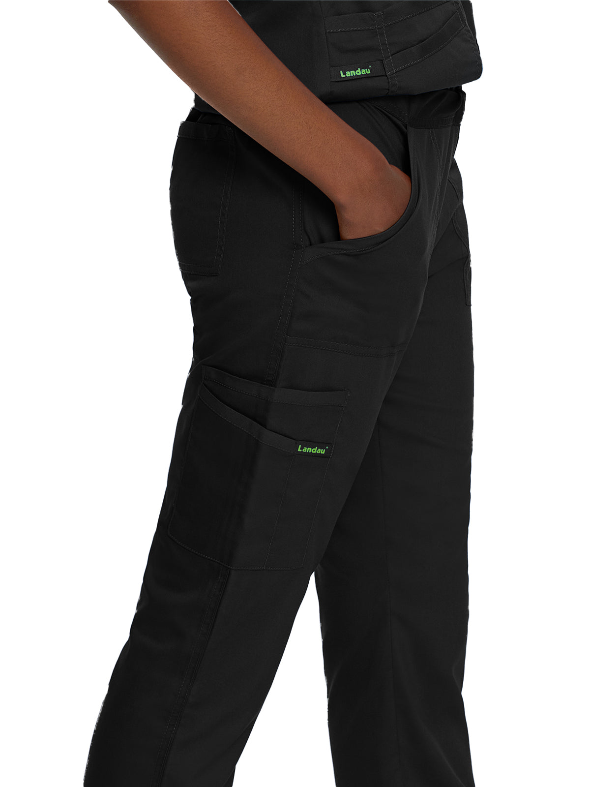 Women's 5-Pocket Straight Leg Cargo Pant - 2042 - Black