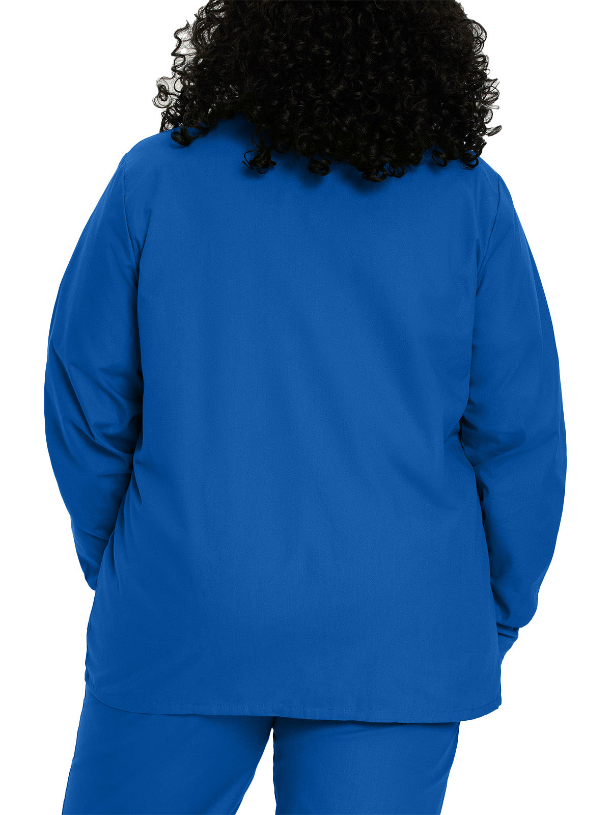 Women's 4-Pocket Crew Neck Warm-Up Jacket - 7525 - Galaxy Blue