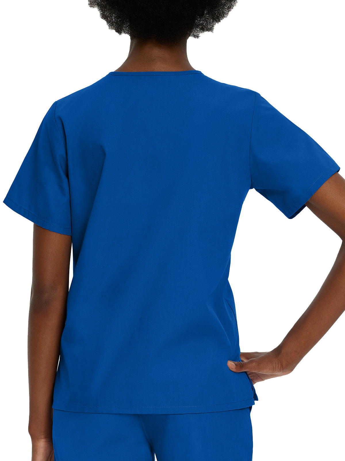 Women's 4-Pocket Durable V-Neck Top - 8219 - Galaxy Blue