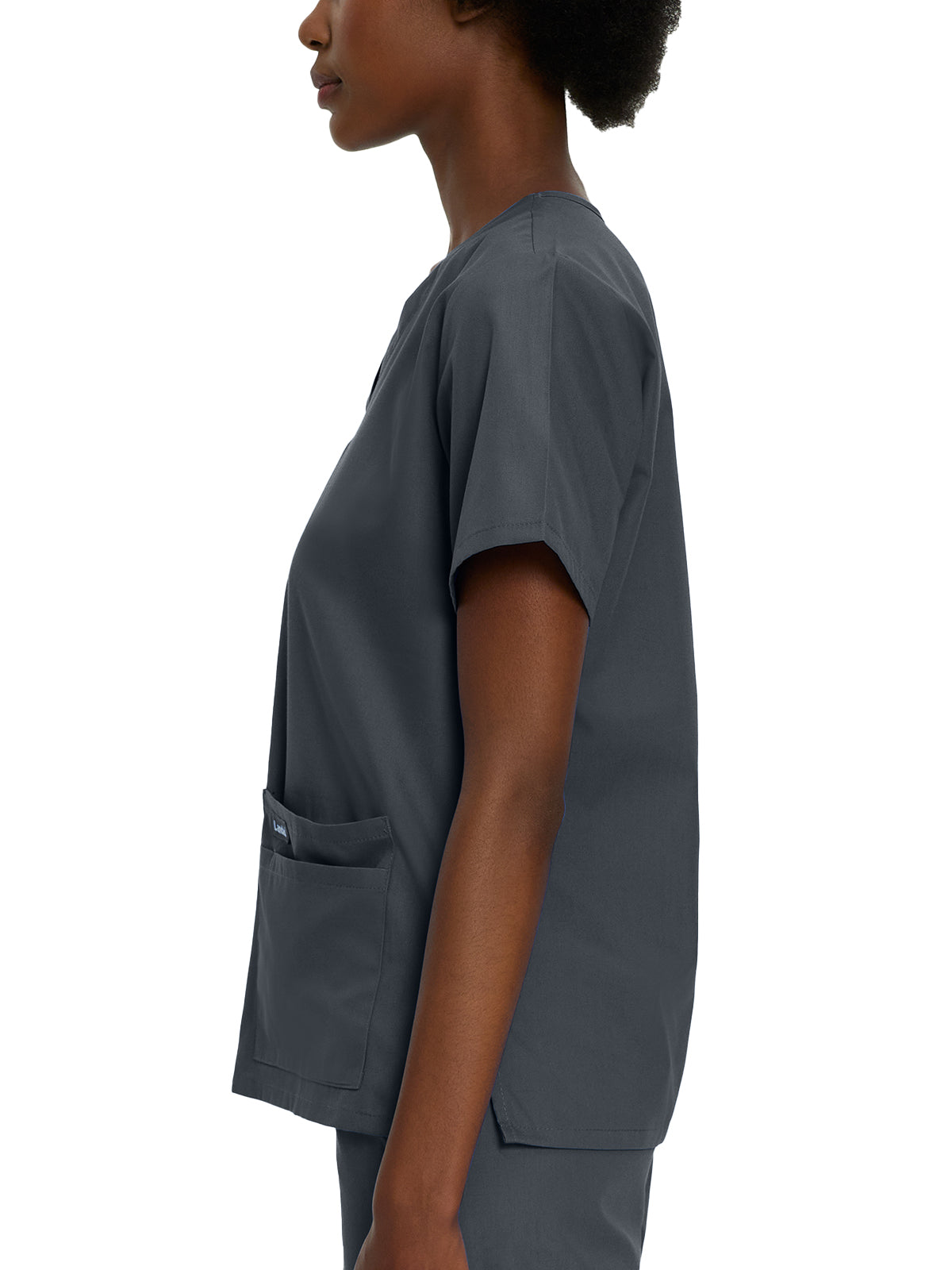 Women's 4-Pocket Durable V-Neck Top - 8219 - Graphite