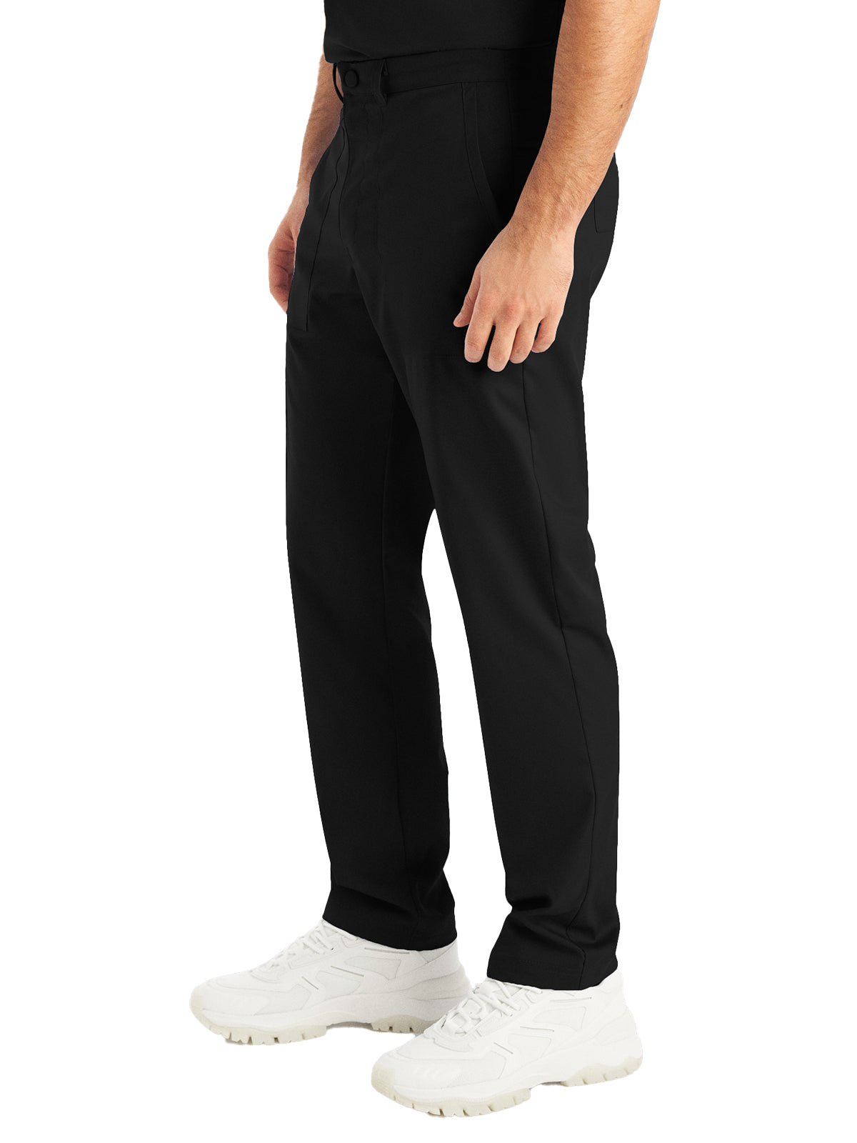 Men's 6-Pocket Zipper Fly Straight Leg Pant - LB408 - Black