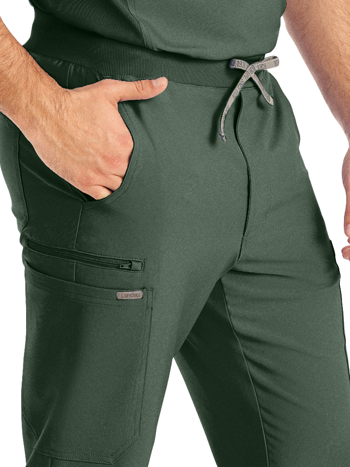 Men's 7-Pocket Mid-Rise Triple-Elastic Waist Jogger Pant - LB409 - Mountain View