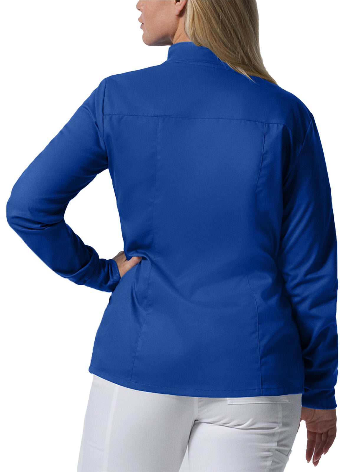 Women's 3-Pocket Mock Neck Zip-Front Jacket - LJ701 - Galaxy