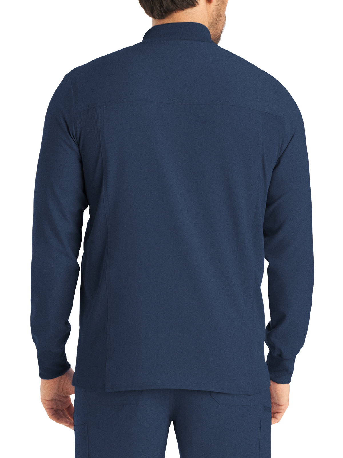 Men's 3-Pocket Mock-Neck Zip-Front Jacket - LJ703 - Navy