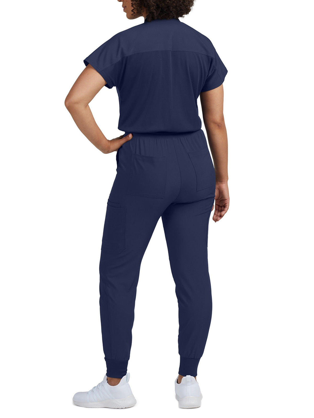 Women's 8-Pocket Cargo Jumpsuit - LO603 - Navy
