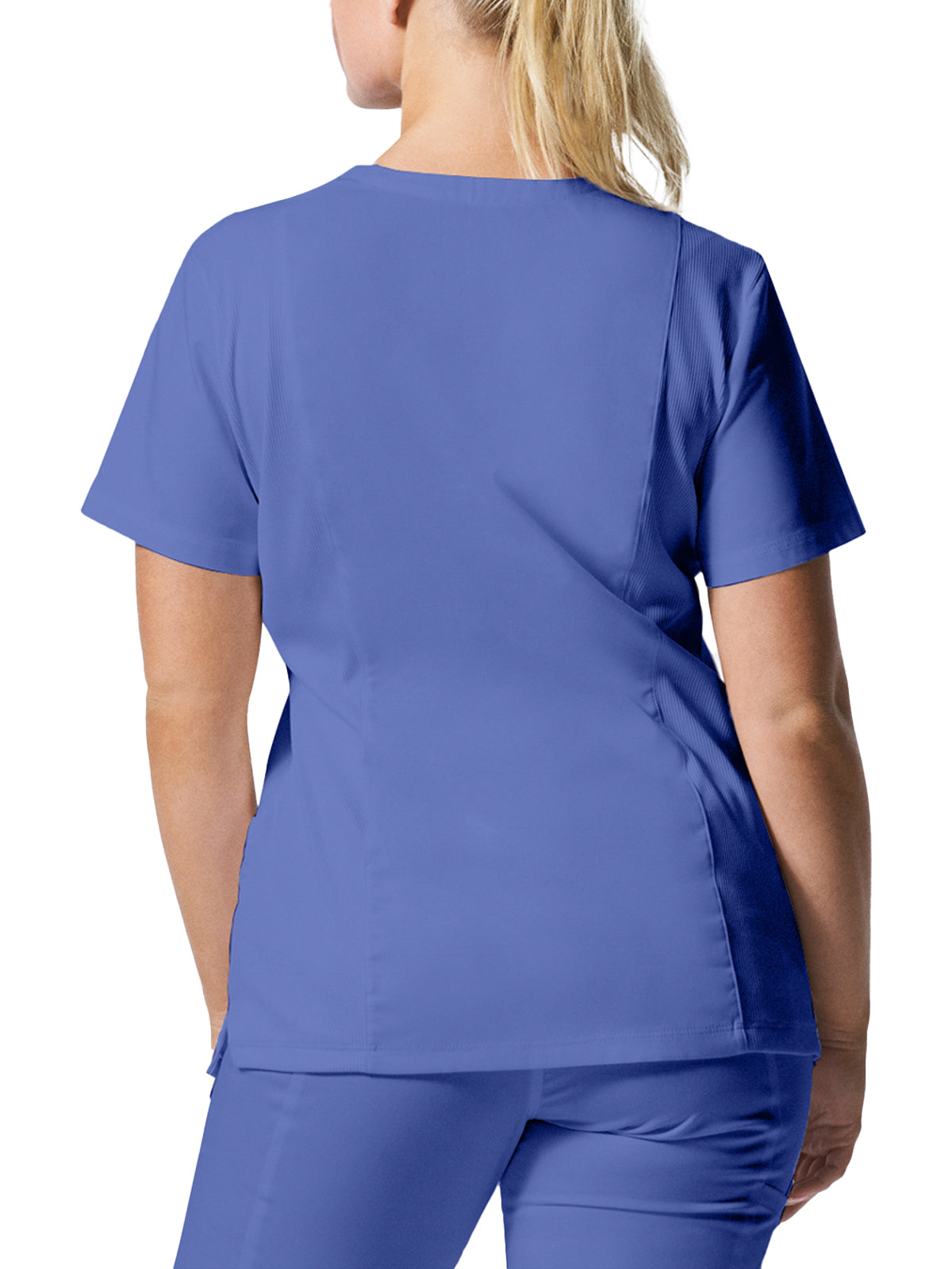 Women's 3-Pocket V-Neck Top - LT105 - Ceil