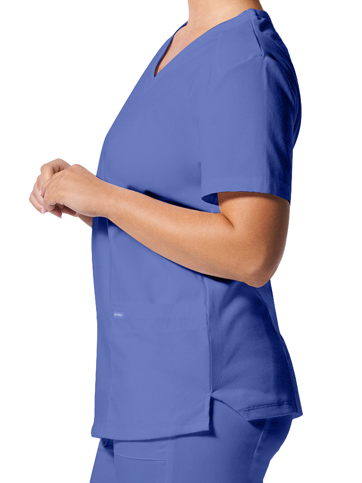 Women's 3-Pocket V-Neck Top - LT105 - Ceil
